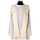 Ivory damask chasuble with Sacred Heart of Mary on the galloon s8