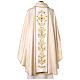 Chasuble couleur ivoire damassée galon Sacré-Cœur de Marie s7