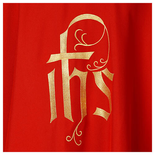 Chasuble with bread and fish embroidery, Alpha and Omega on the back 21