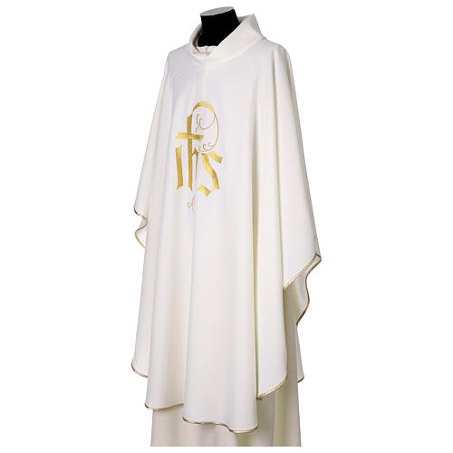 Chasuble with bread and fish embroidery, Alpha and Omega on the back 22