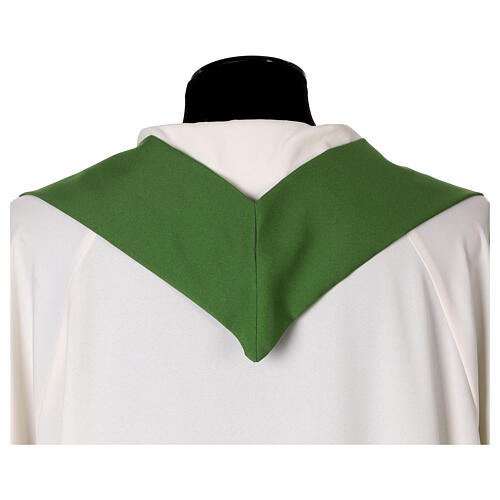 Chasuble with bread and fish embroidery, Alpha and Omega on the back 28