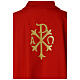 Chasuble with bread and fish embroidery, Alpha and Omega on the back s7