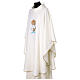 Chasuble with bread and fish embroidery, Alpha and Omega on the back s8