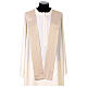 Chasuble dorée galon bleu ciel 100% lin s5