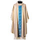 Casula oro gallone azzurro 100% Lino s1