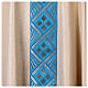 Casula oro gallone azzurro 100% Lino s2
