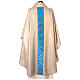 Casula oro gallone azzurro 100% Lino s4