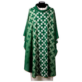 Modern chasuble with cross print by Vebi Confezioni