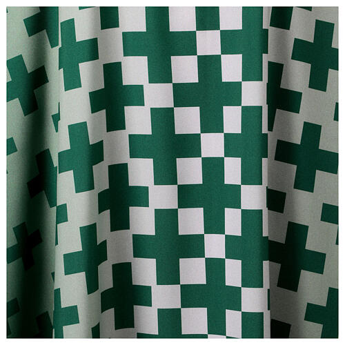 Modern chasuble with cross print by Vebi Confezioni 3