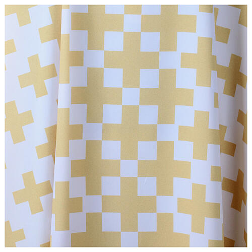Modern chasuble with cross print by Vebi Confezioni 7