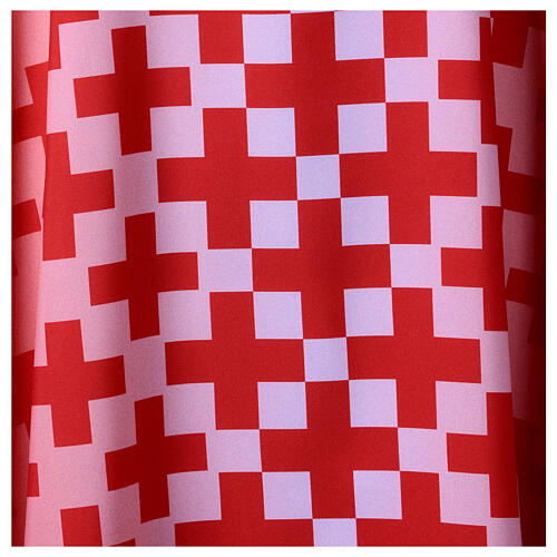 Casulla moderna impresión con cruces Vebi Confezioni 5