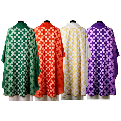 Modern chasuble print with crosses Vebi Confezioni 16