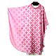 Pink chasuble with dark pink cross print by Vebi Confezioni s3