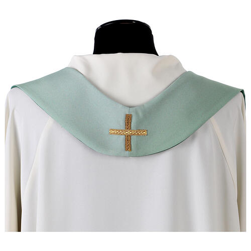 Chasuble with IHS monogram and floral pattern by Vebi Confezioni 16