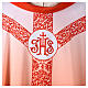 Chasuble with IHS monogram and floral pattern by Vebi Confezioni s5