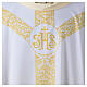 Chasuble with IHS monogram and floral pattern by Vebi Confezioni s7