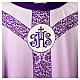 Chasuble with IHS monogram and floral pattern by Vebi Confezioni s9