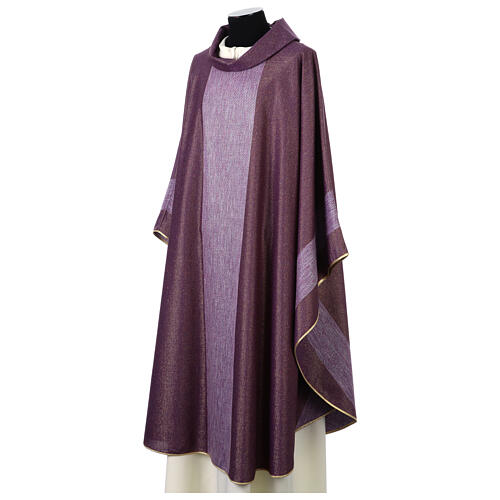 Chasuble in pure wool with exquisite finish by Vebi Confezioni 12