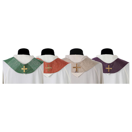 Chasuble in pure wool with exquisite finish by Vebi Confezioni 16