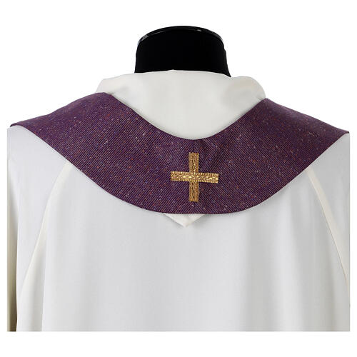 Chasuble en pure laine avec finitions précieuses Vebi Confezioni 17