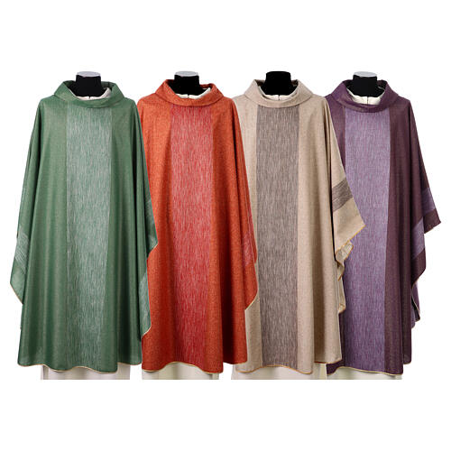 Chasuble en pure laine avec finitions précieuses Vebi Confezioni 1