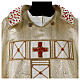Golden silk chasuble with Sardinian coral embroidery by Vebi Confezioni s6