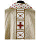 Golden silk chasuble with Sardinian coral embroidery by Vebi Confezioni s12