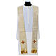 Golden silk chasuble with Sardinian coral embroidery by Vebi Confezioni s14