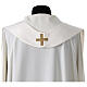 Como silk chasuble with crosses and crystals by Vebi Confezioni s12