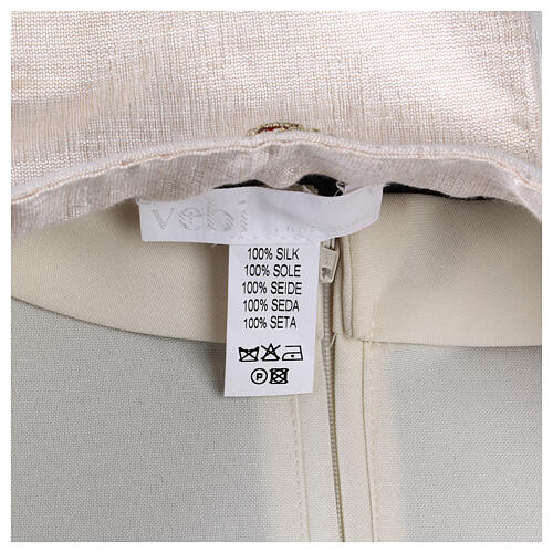Chasuble soie de Côme croix avec cristaux Vebi Confezioni 9