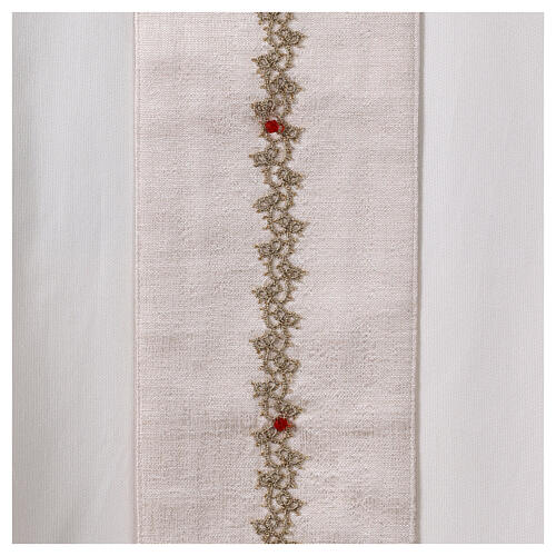 Como silk chasuble with crosses and crystals Vebi Confezioni 8