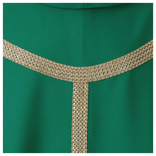 Chasuble with gold pallium in polyester by Vebi Confezioni 3