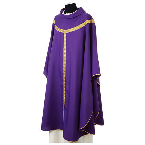 Chasuble avec pallium doré en polyester Vebi Confezioni 13