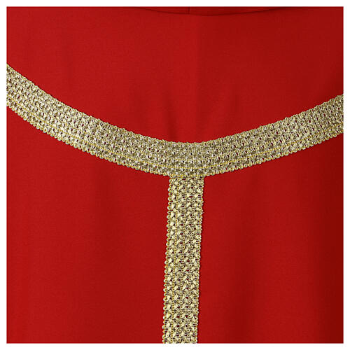 Chasuble with gold palio trim in polyester Vebi Confezioni 5