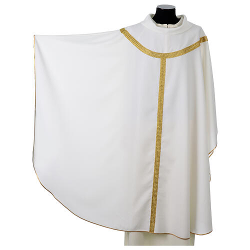 Chasuble with gold palio trim in polyester Vebi Confezioni 6