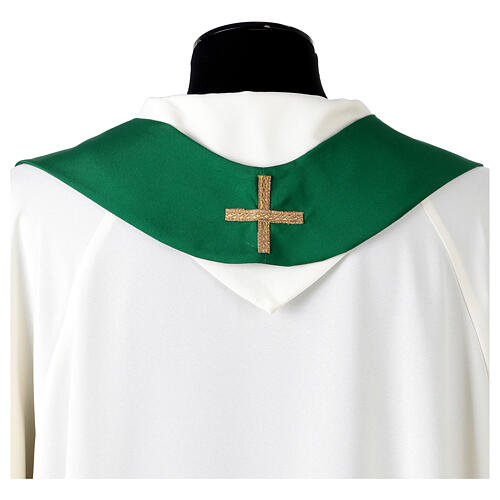 Chasuble with gold palio trim in polyester Vebi Confezioni 15