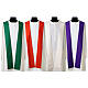 Chasuble with gold palio trim in polyester Vebi Confezioni s14