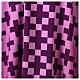 Casulla color morado impresión con cruces Vebi Confezioni s2