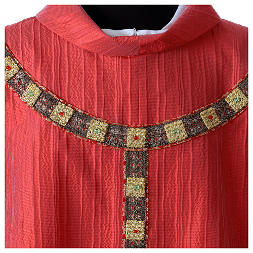 Striped Como silk chasuble by Vebi Confezioni 2