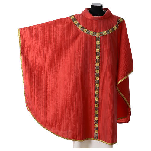 Striped Como silk chasuble by Vebi Confezioni 4