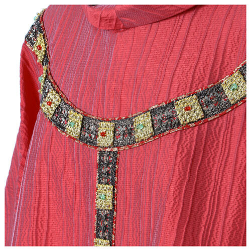 Striped Como silk chasuble by Vebi Confezioni 5