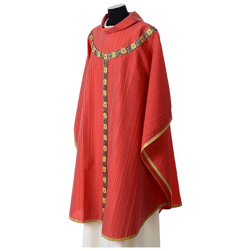 Striped Como silk chasuble by Vebi Confezioni 7