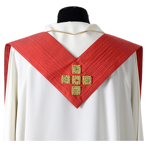 Striped Como silk chasuble by Vebi Confezioni 13