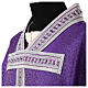 Silk and wool chasuble with silver tau cross by Vebi Confezioni s5