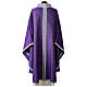 Silk and wool chasuble with silver tau cross by Vebi Confezioni s6