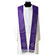 Silk and wool chasuble with silver tau cross by Vebi Confezioni s7
