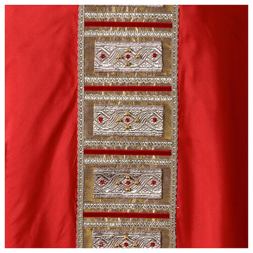 Tau cross chasuble in shantung silk by Vebi Confezioni 3