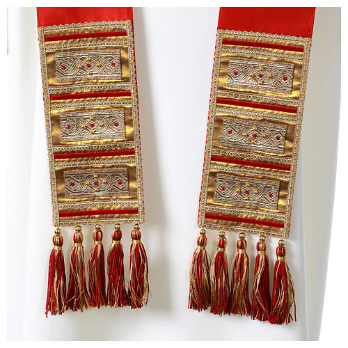 Tau cross chasuble in shantung silk by Vebi Confezioni 11