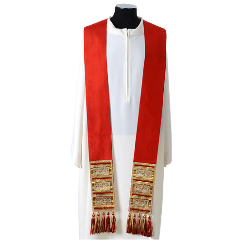 Tau cross chasuble in shantung silk Vebi Confezioni 10