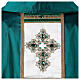 Silk chasuble by Vebi Confezioni, pallium with gemstones and French trimmings s6